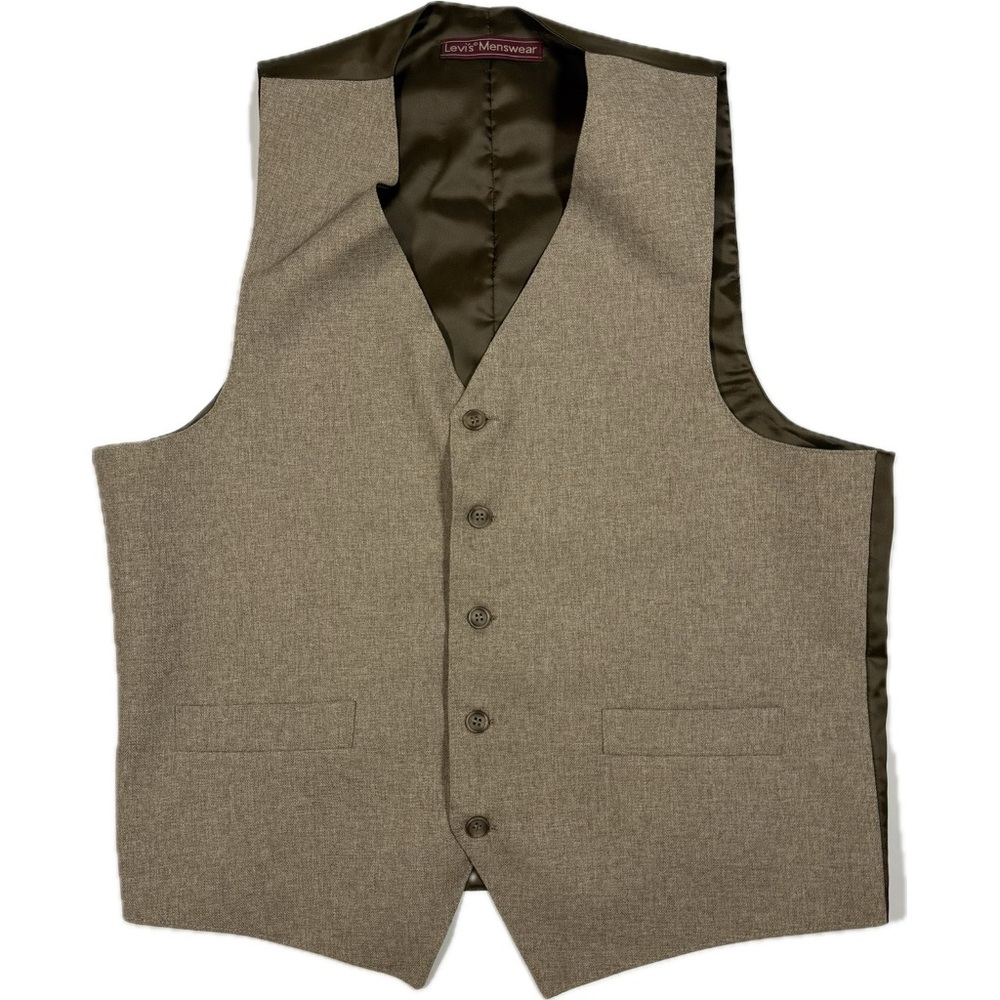 LEVIS ACTION SUIT Vintage Vest Men's Tan Button-Up Vest